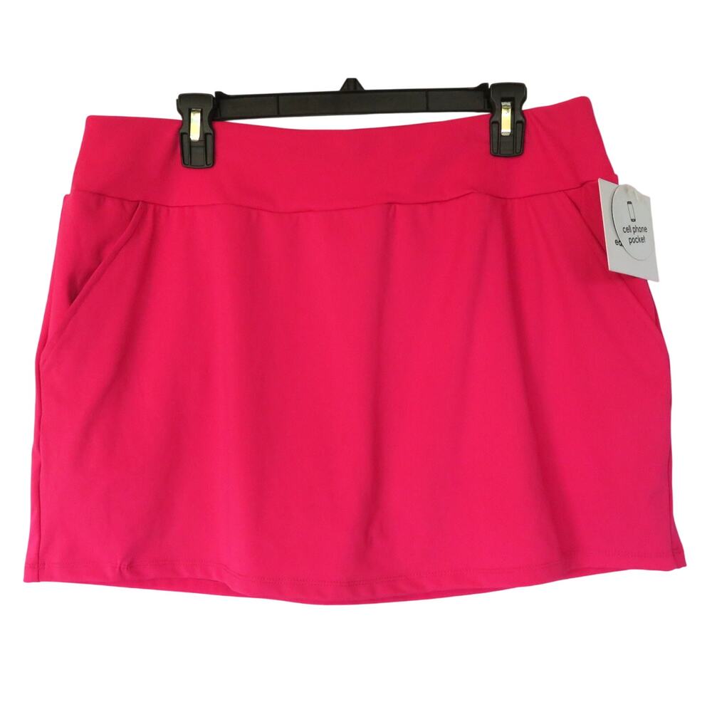 Nwt EASE OF MOTION Fuchsia Skorts Shorts Skirt Women Sz L